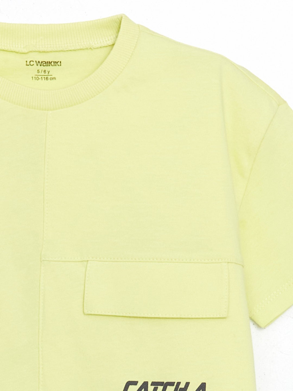 LCW Kids Crew Neck Text Printed Boy T-Shirt