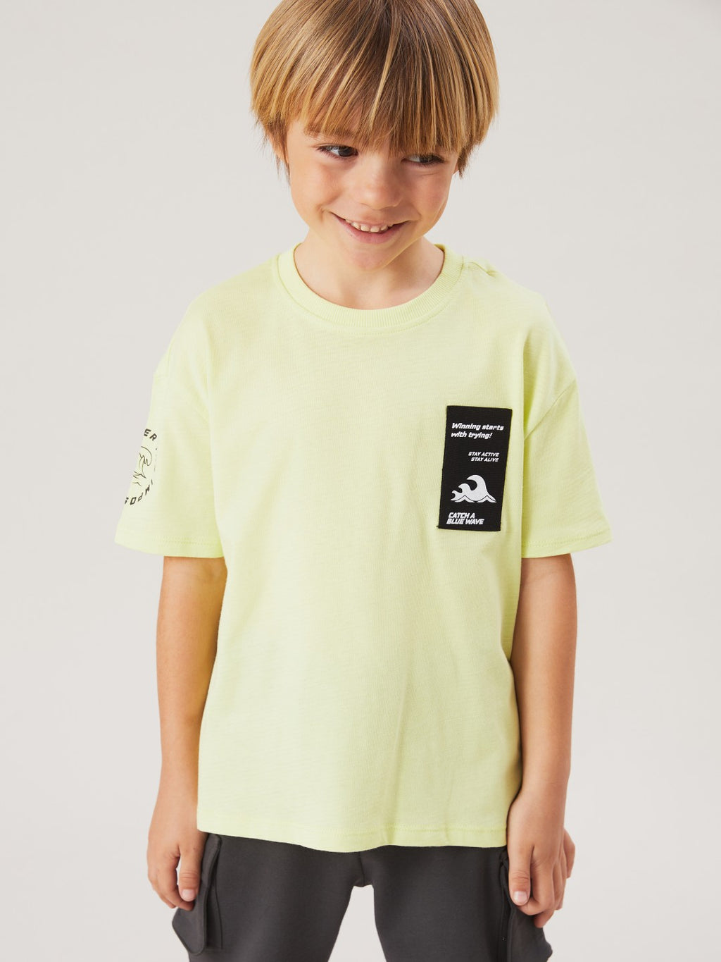 LCW Kids Crew Neck Printed BoyS T-Shirt