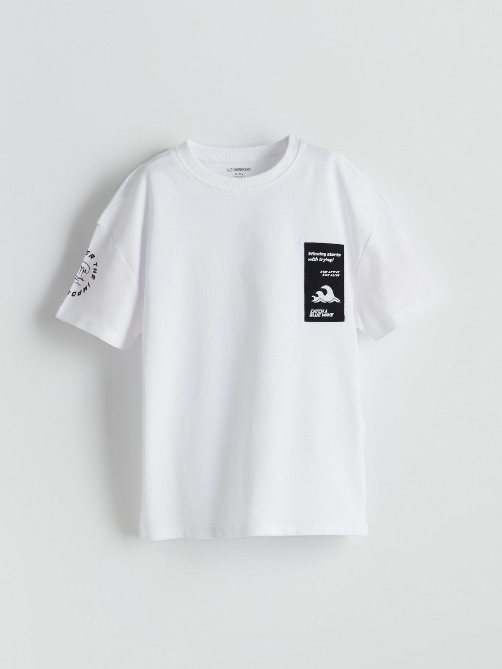 LCW Kids Crew Neck Printed BoyS T-Shirt