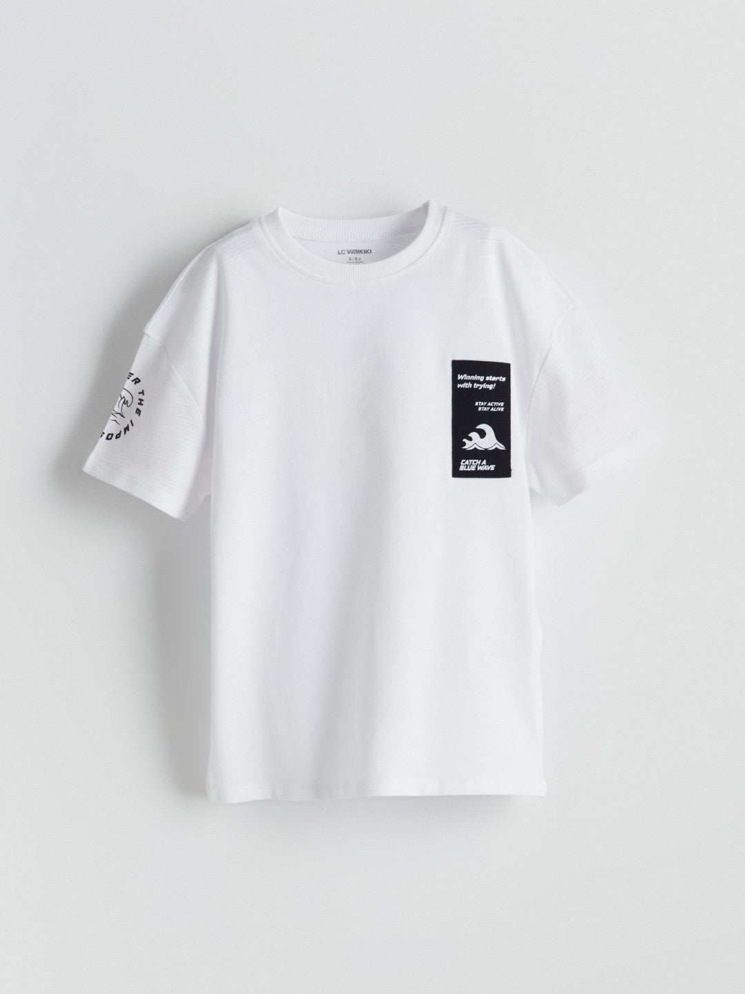 LCW Kids Crew Neck Printed BoyS T-Shirt