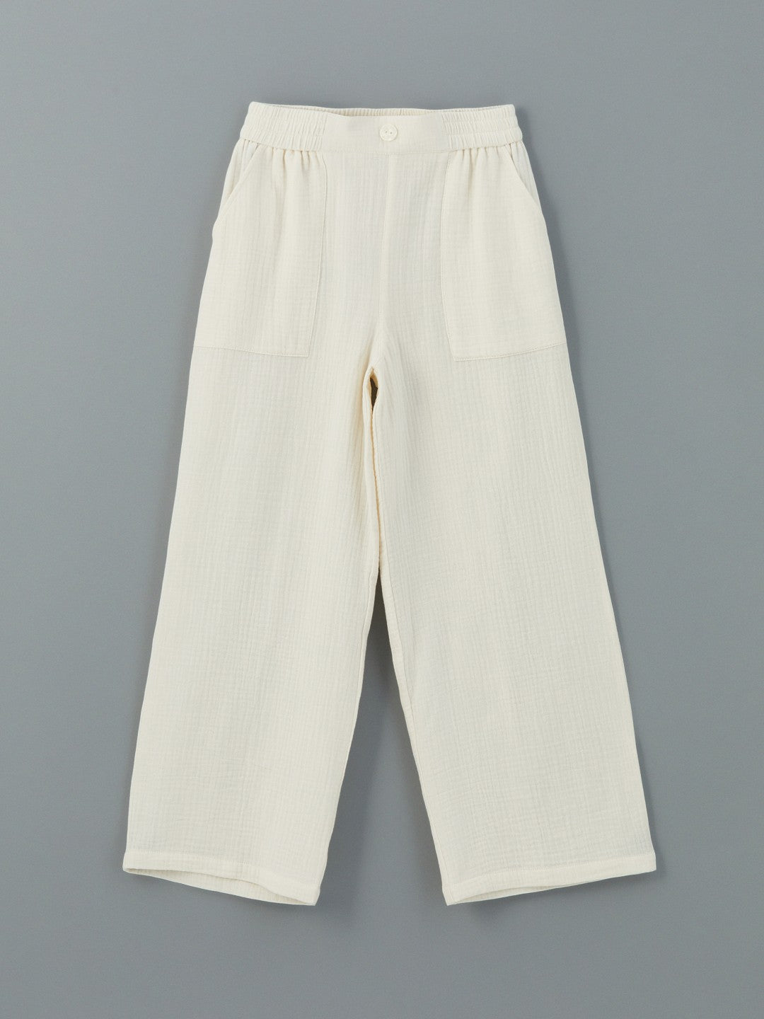 LCW Kids Elastic Waist Muslin Girls Trousers