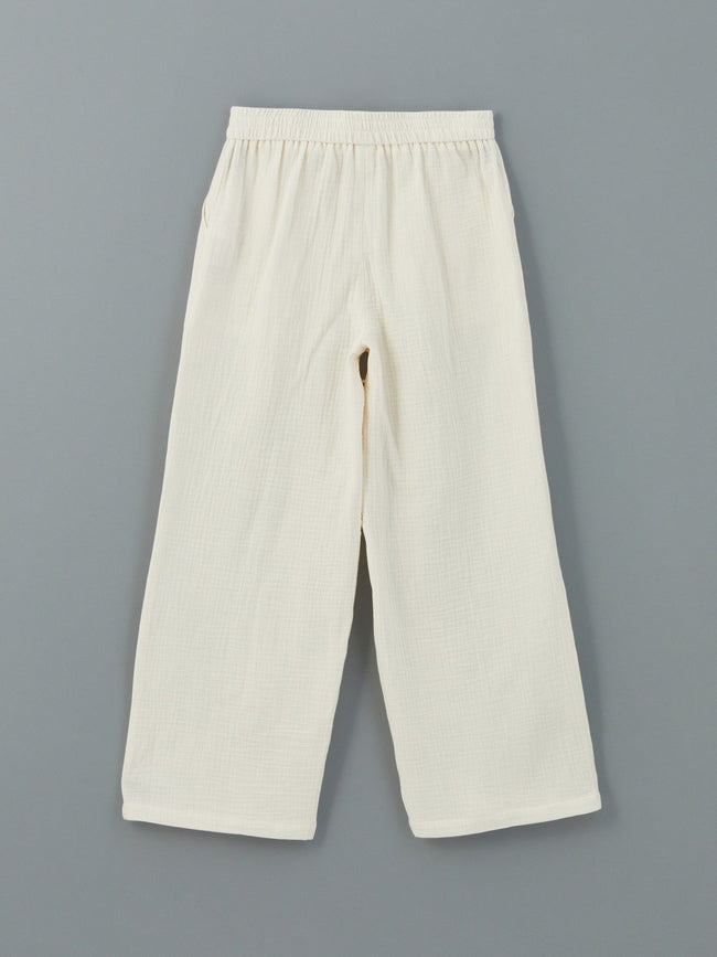 LCW Kids Elastic Waist Muslin Girls Trousers Main Image