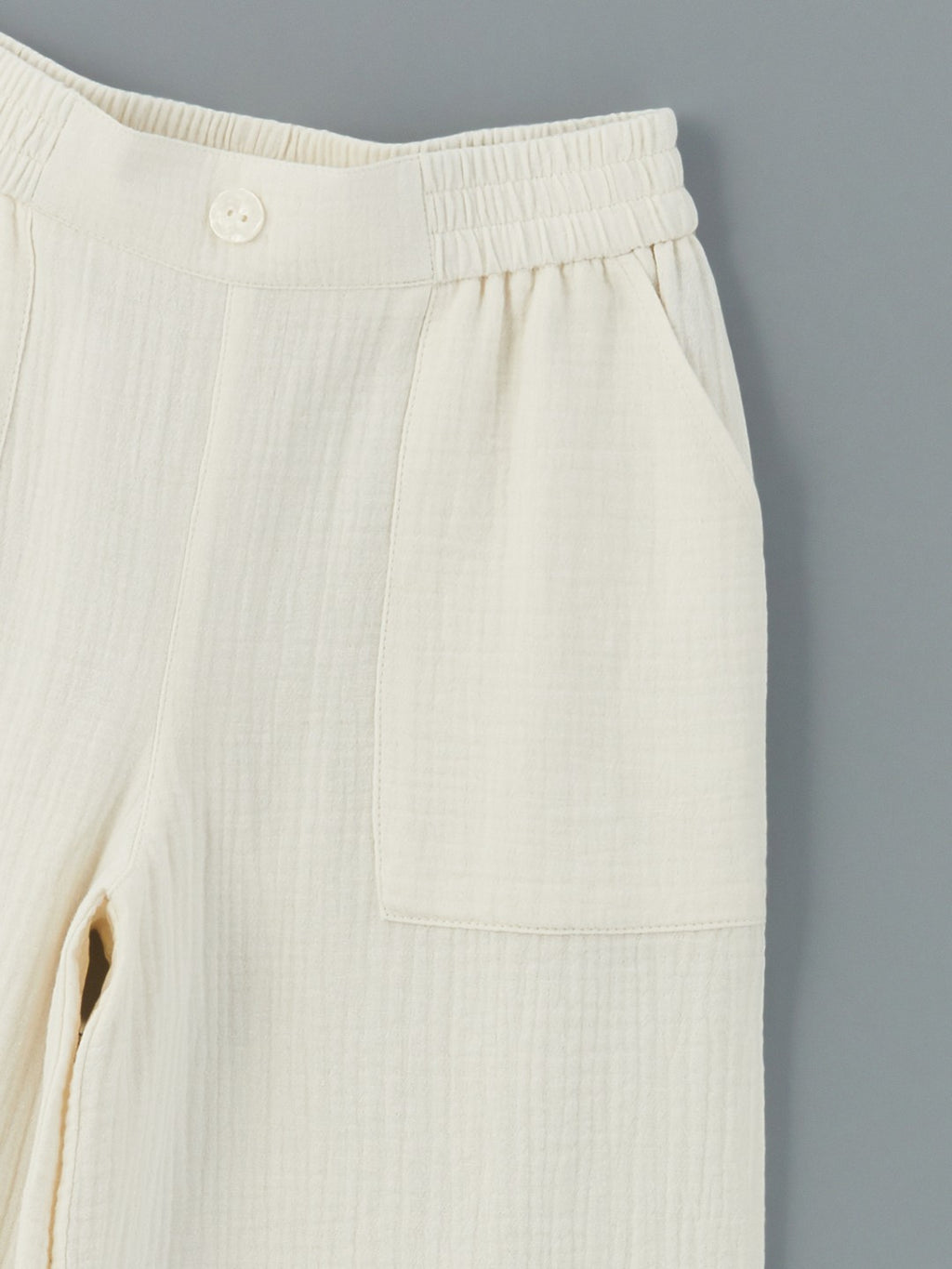 LCW Kids Elastic Waist Muslin Girls Trousers