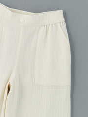 LCW Kids Elastic Waist Muslin Girls Trousers