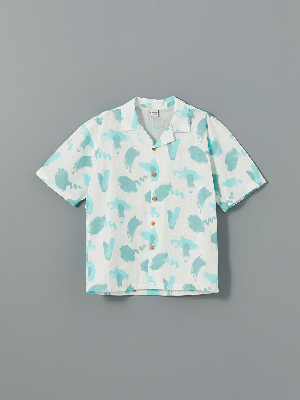 LCW Kids White Patterned Boy Shirt
