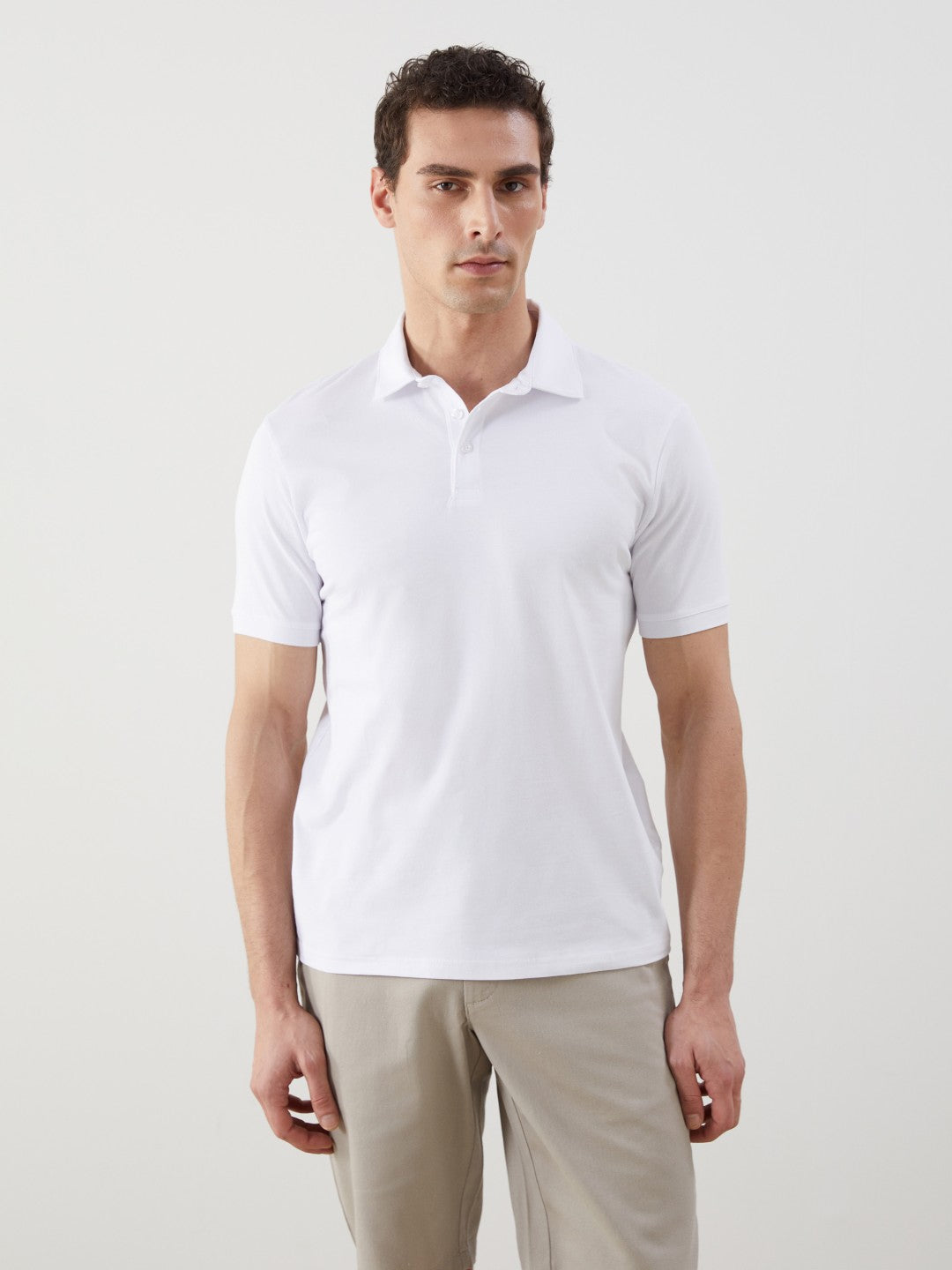 LCW Classic Polo Neck Short Sleeve Men T-Shirt