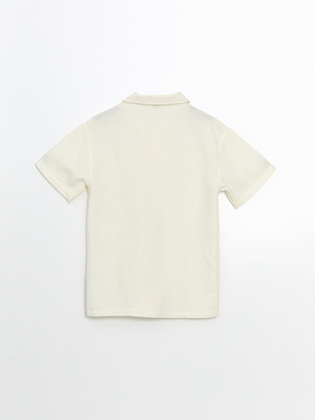 LCW Kids Green Basic Short Sleeve Boy Shirt