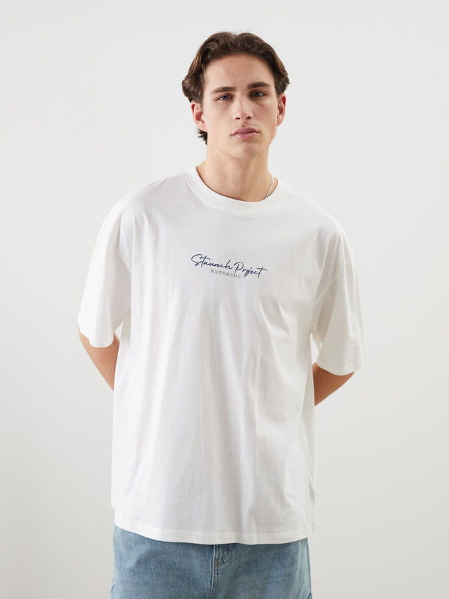 Xside Crew Neck Printed Combed Cotton Men T-Shirt Main Image