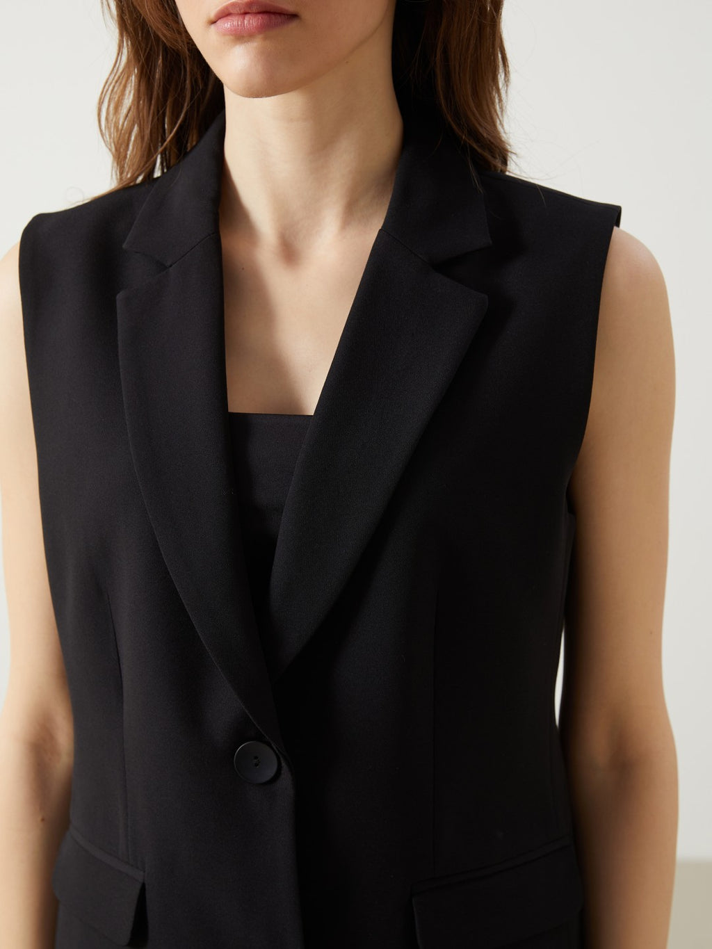 LCW Classic Jacket Collar Women Classic Vest