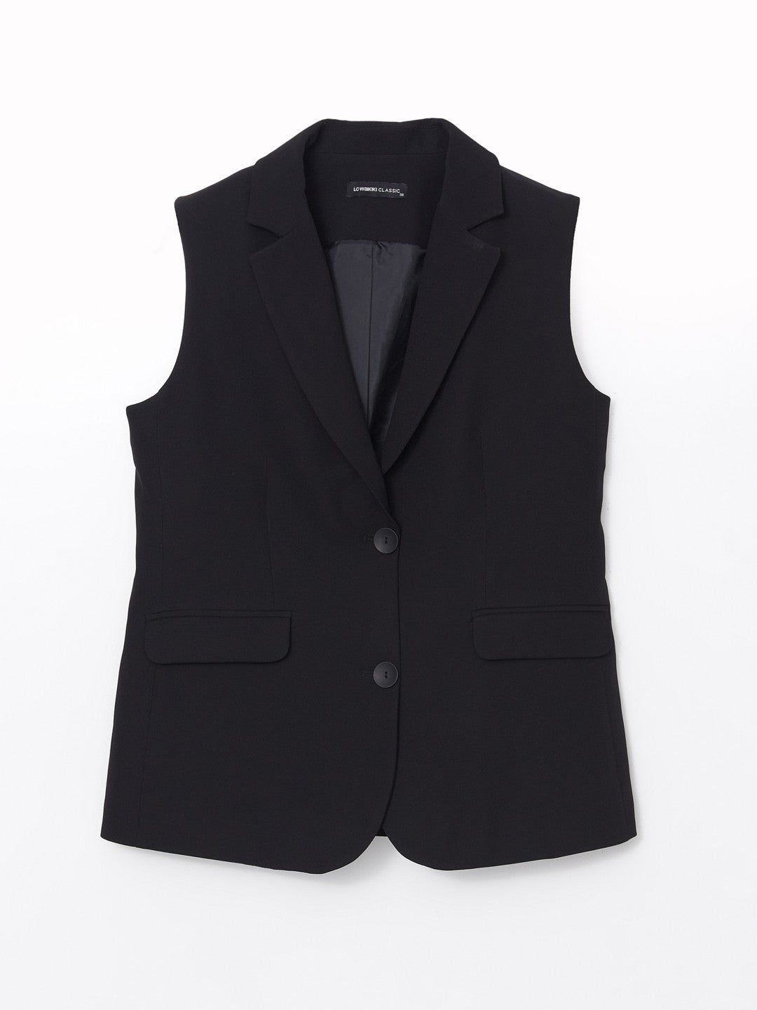 LCW Classic Jacket Collar Women Classic Vest
