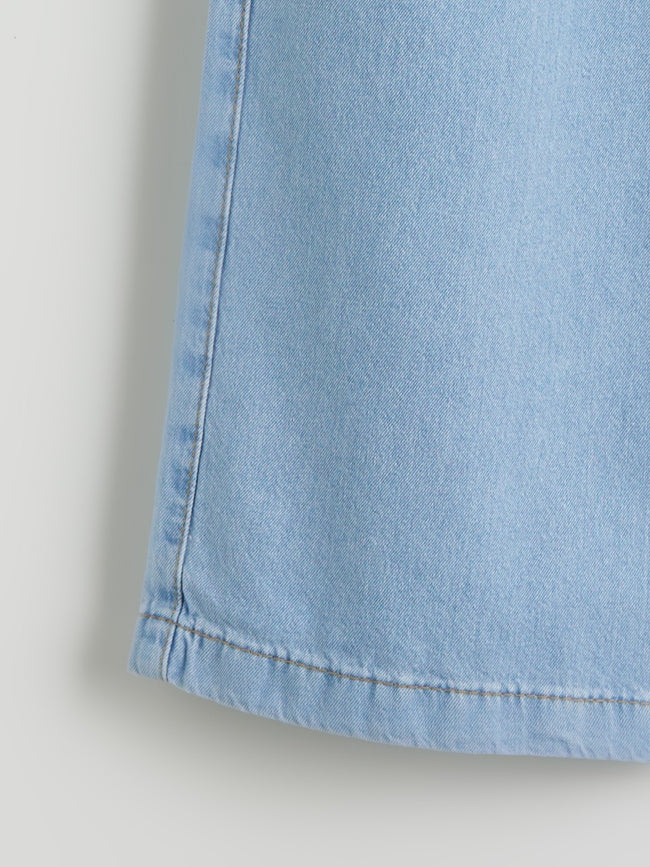 LCW Kids Wideleg Girls Cargo Jeans Main Image