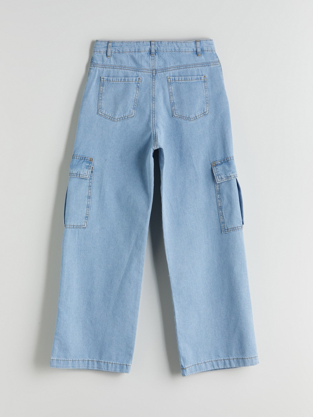 LCW Kids Wideleg Girls Cargo Jeans