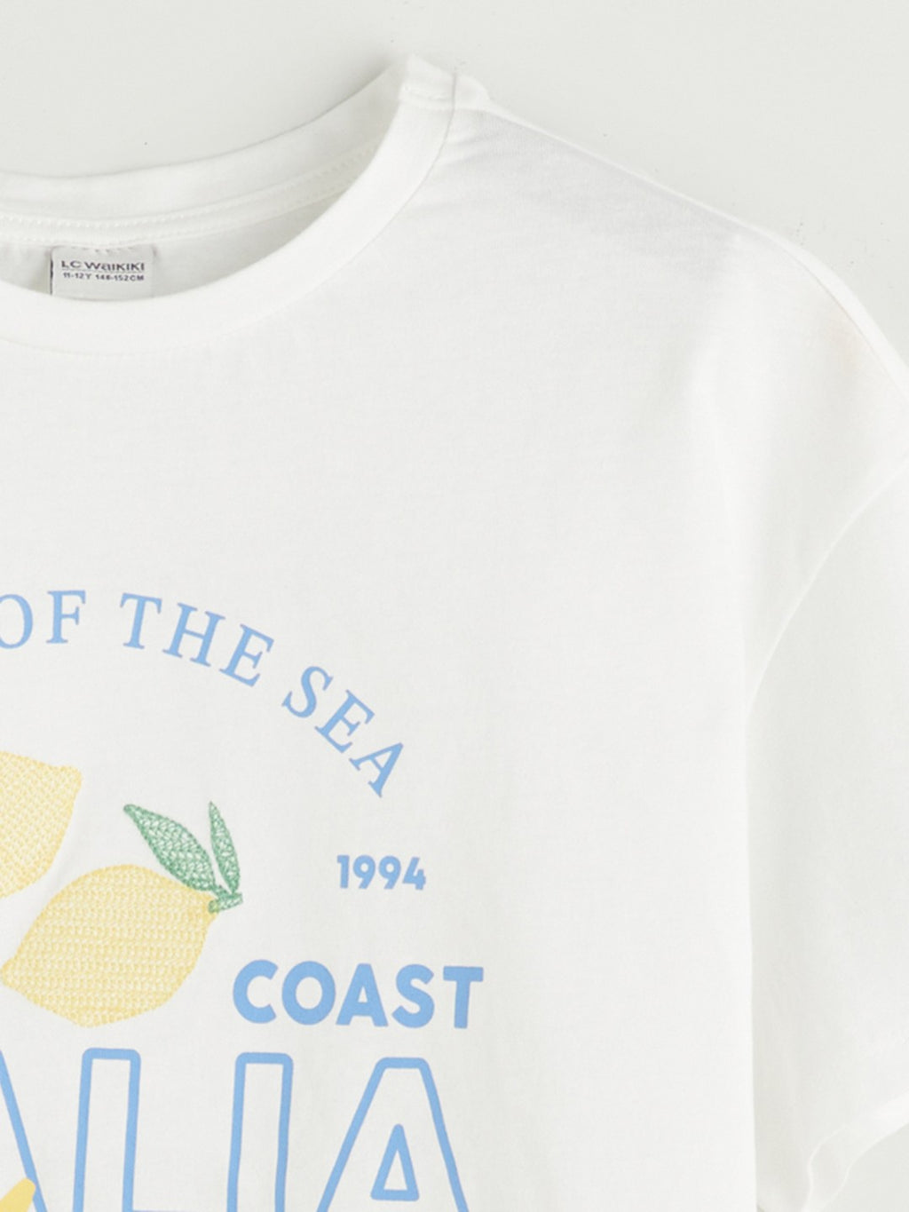 LCW Kids Crew Neck Italy Printed Girls T-Shirt And Shorts