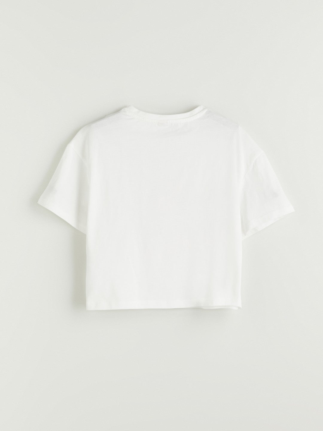 LCW Kids Crew Neck Italy Printed Girls T-Shirt And Shorts