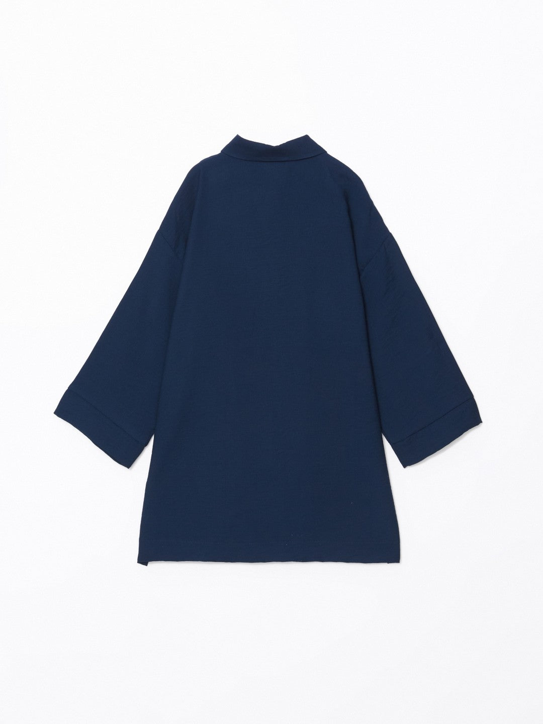 LCW Classic Blue Oversize Dobby Women Shirt