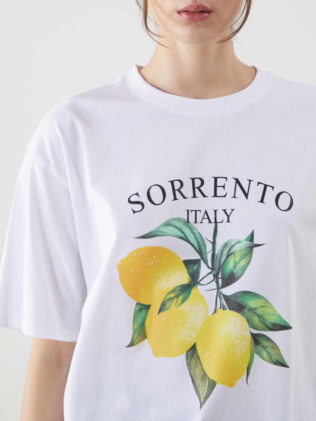 LCW Vision Crew Neck Sorrento Italy Printed Women T-Shirt