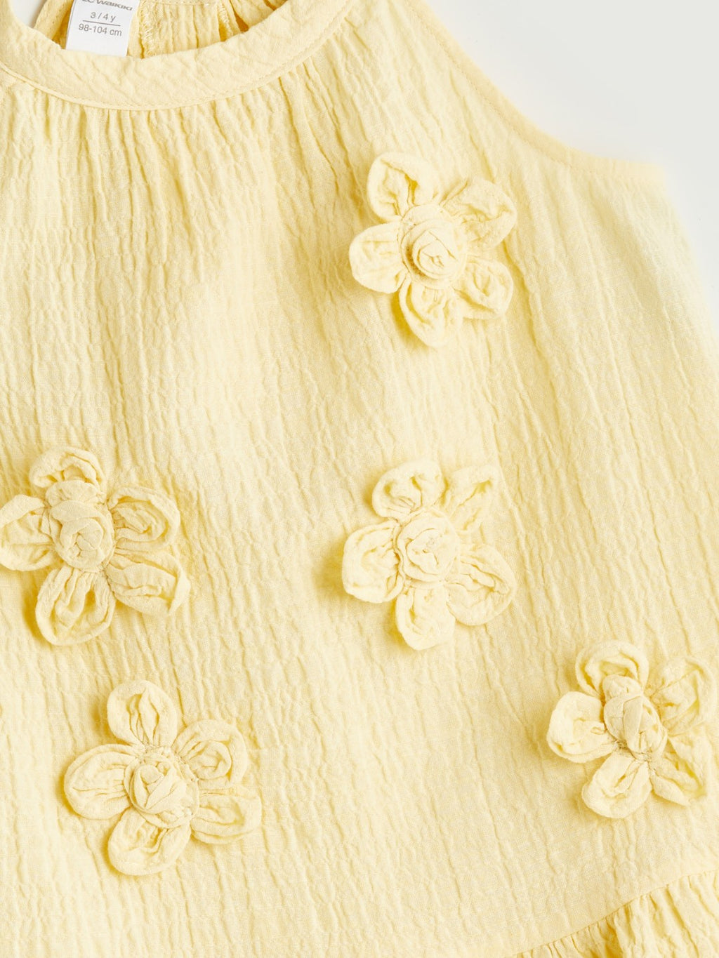 LCW Kids Halter Neck Girls Crinkle Dress