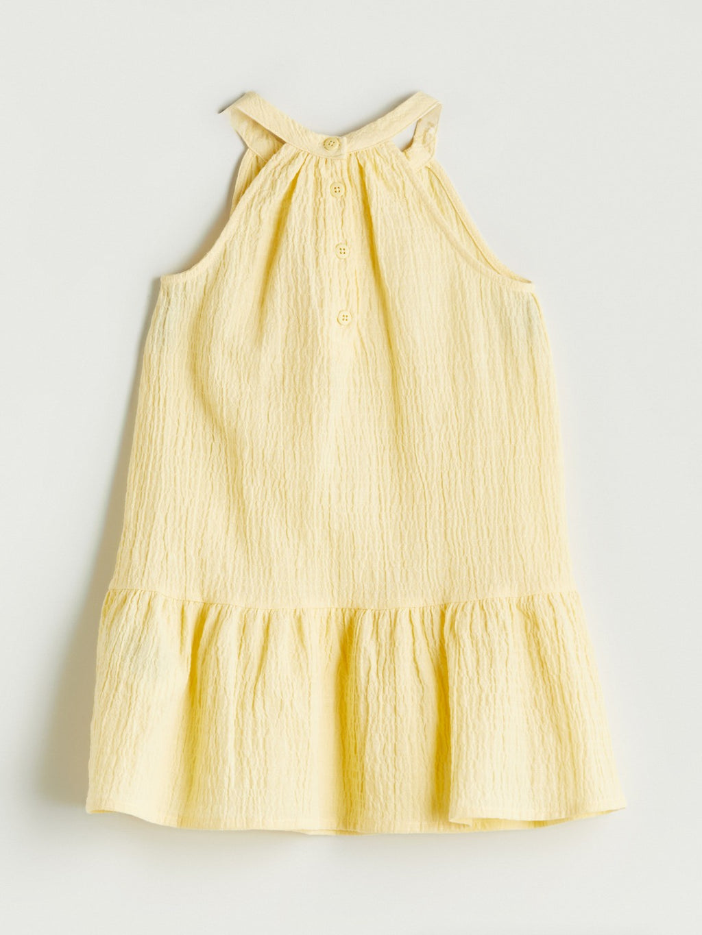 LCW Kids Halter Neck Girls Crinkle Dress