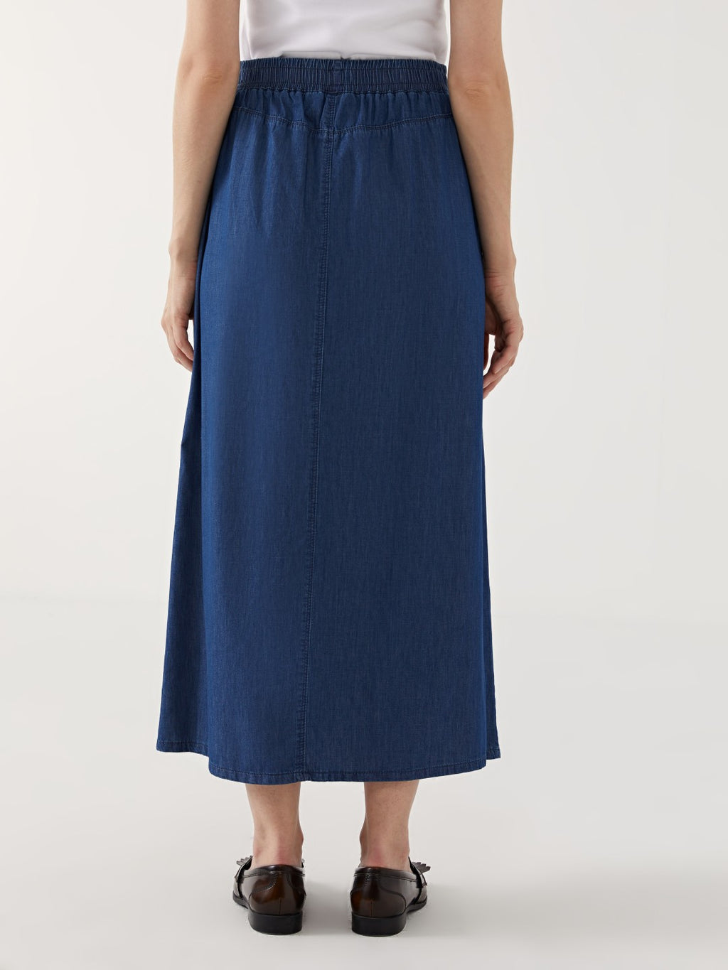 LCW Grace Elastic Waist Women Jean Skirt