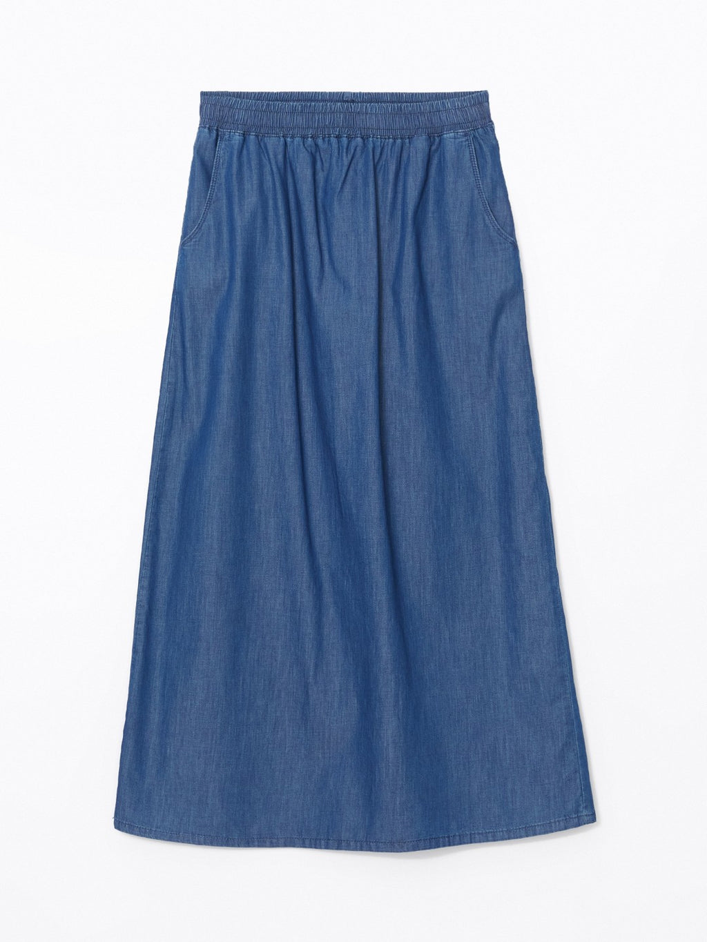 LCW Grace Elastic Waist Women Jean Skirt