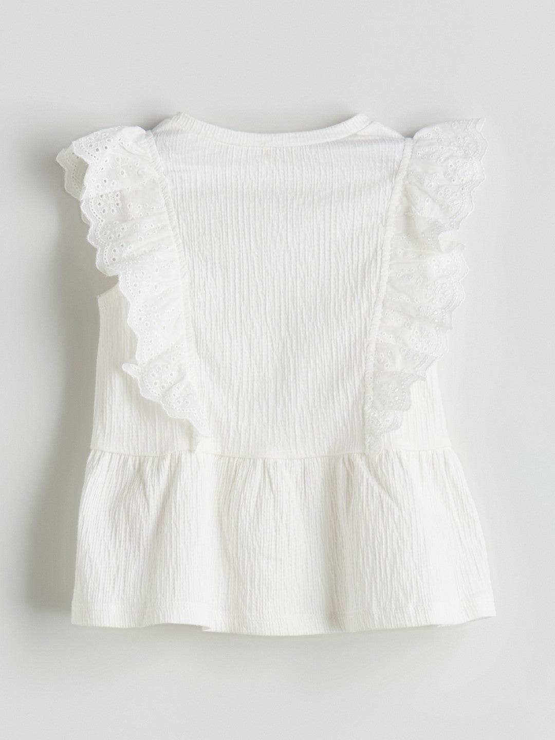 LCW Kids Crew Neck Pleated Girls T-Shirt