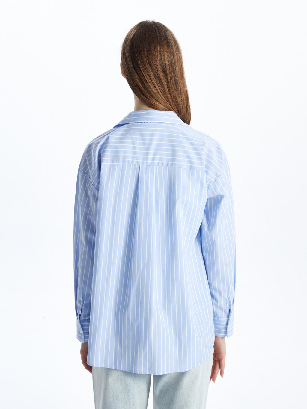 Xside Striped Oversize Poplin Women Shirt