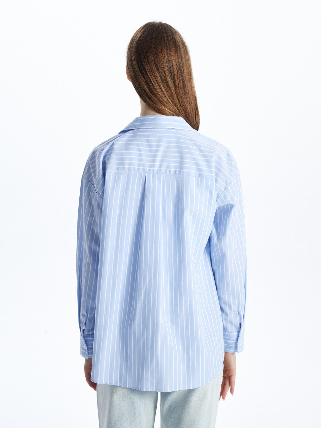 Xside Striped Oversize Poplin Women Shirt