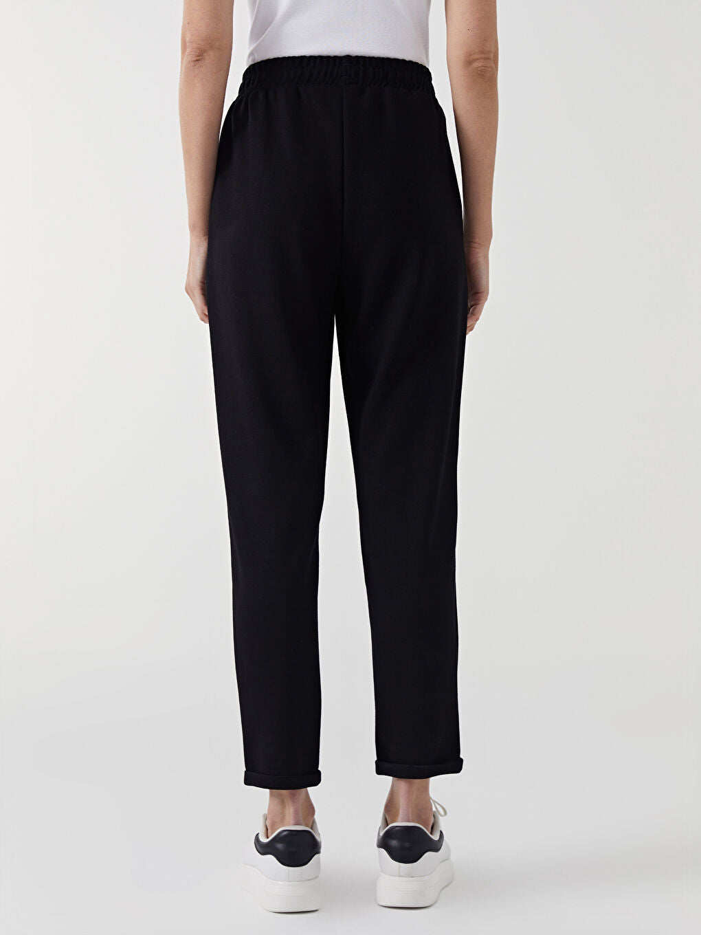 LCW Modest Green Elastic Waist Women Tracksuit Bottoms