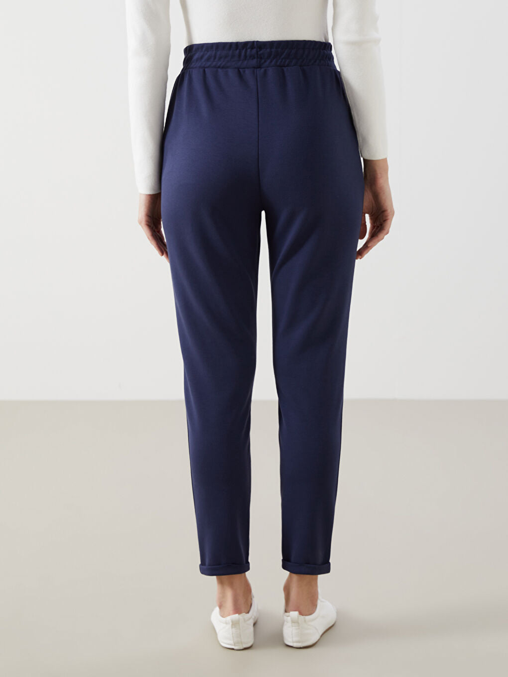 LCW Modest Green Elastic Waist Women Tracksuit Bottoms