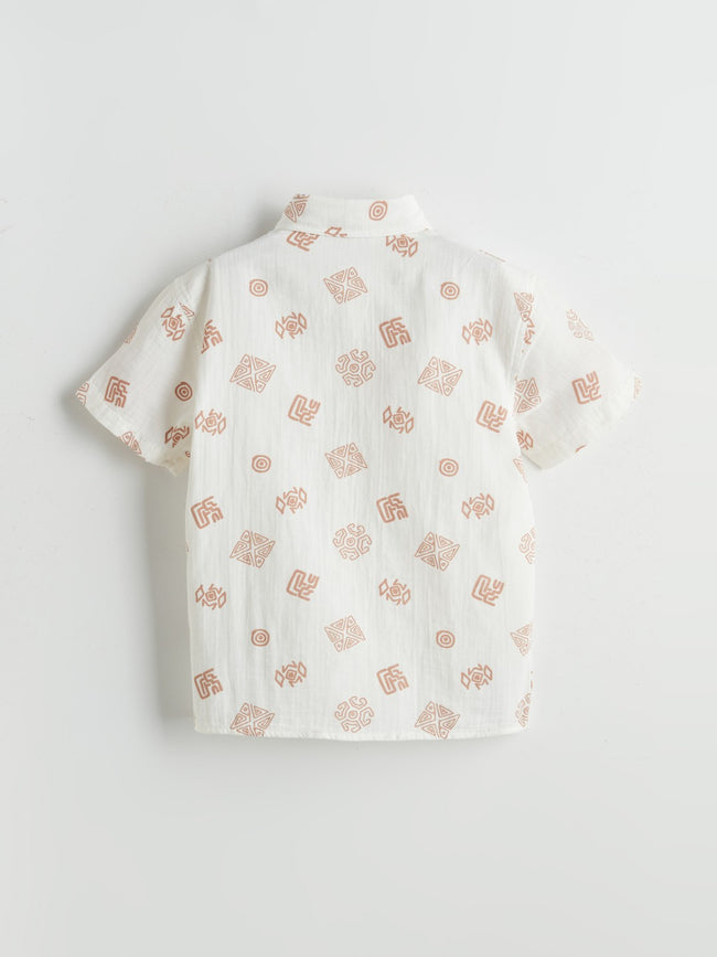 LCW Kids Casual Patterned Boy Shirt Main Image