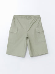 LCW Kids Elastic Waist Boy Cargo Shorts