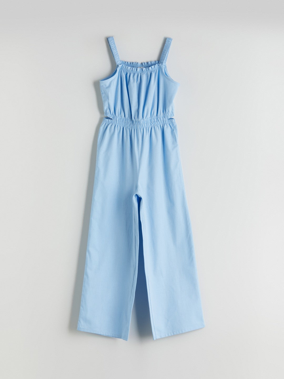 LCW Kids Square Neck Girl Jumpsuit