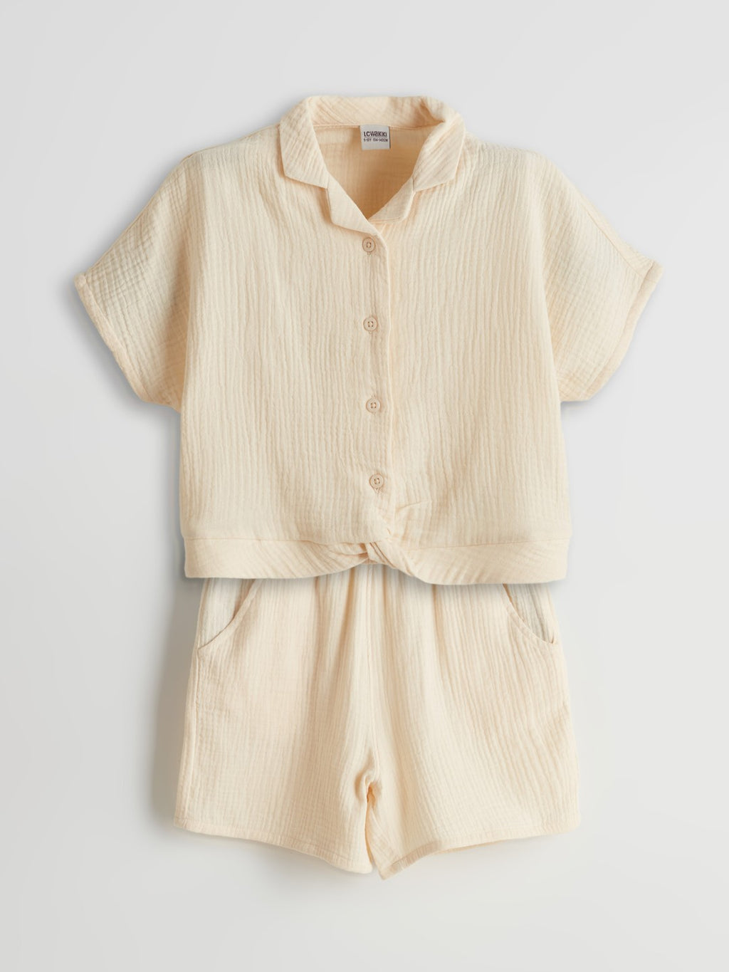 LCW Kids Short Sleeve Girl Shirt And Shorts