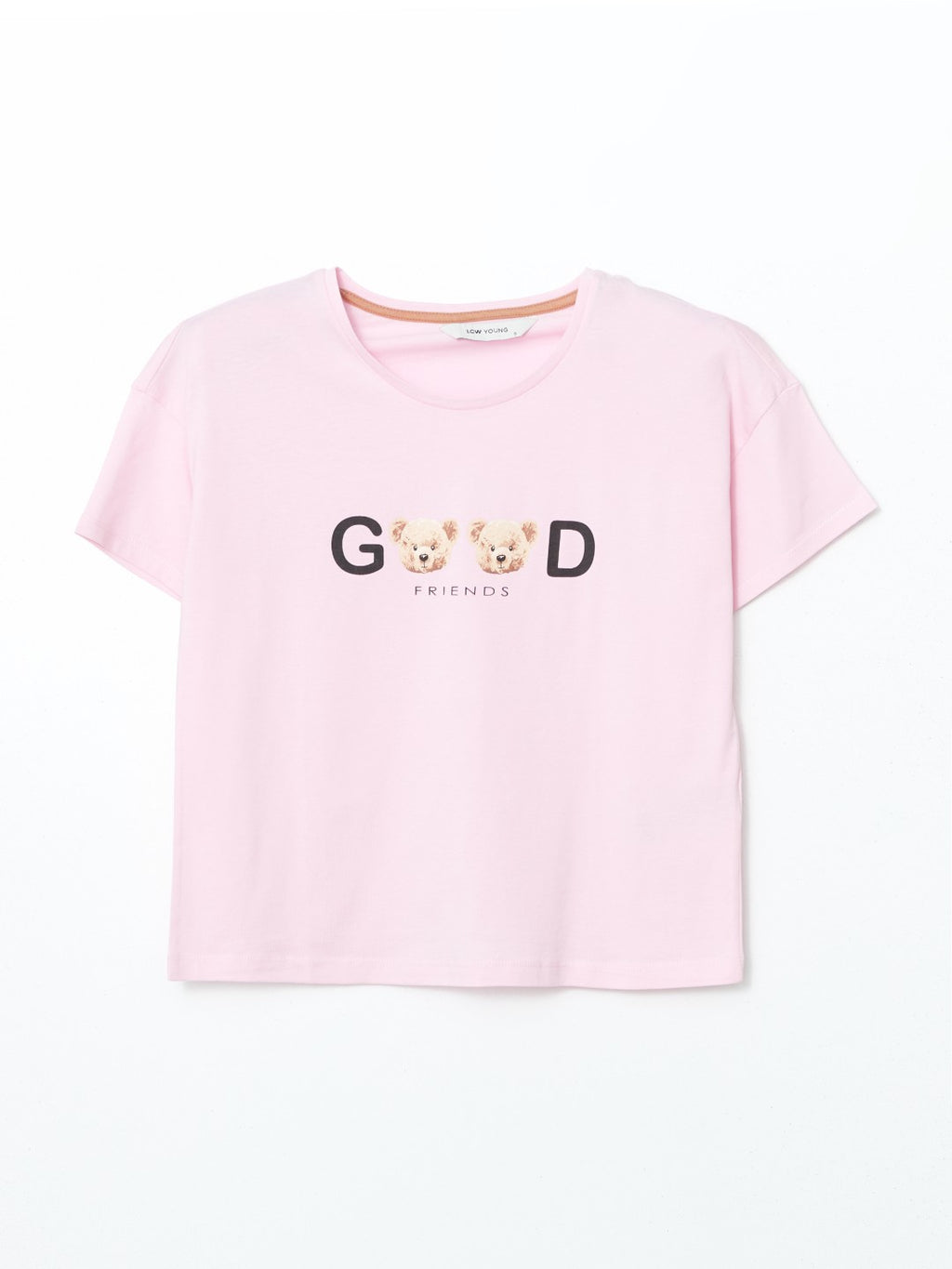 LCW Young Teddy Bear Printed Women Pajama Set With Shorts