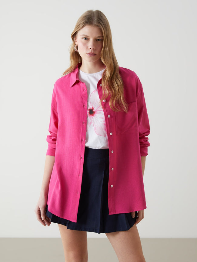 Xside Linen Blend Women Shirt Hover Image