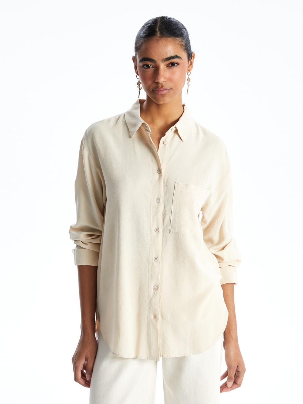 Xside Linen Blend Women Shirt