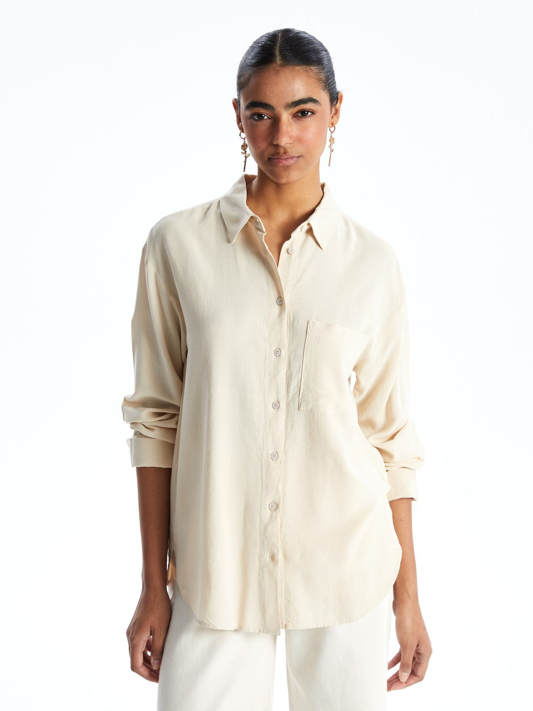 Xside Linen Blend Women Shirt