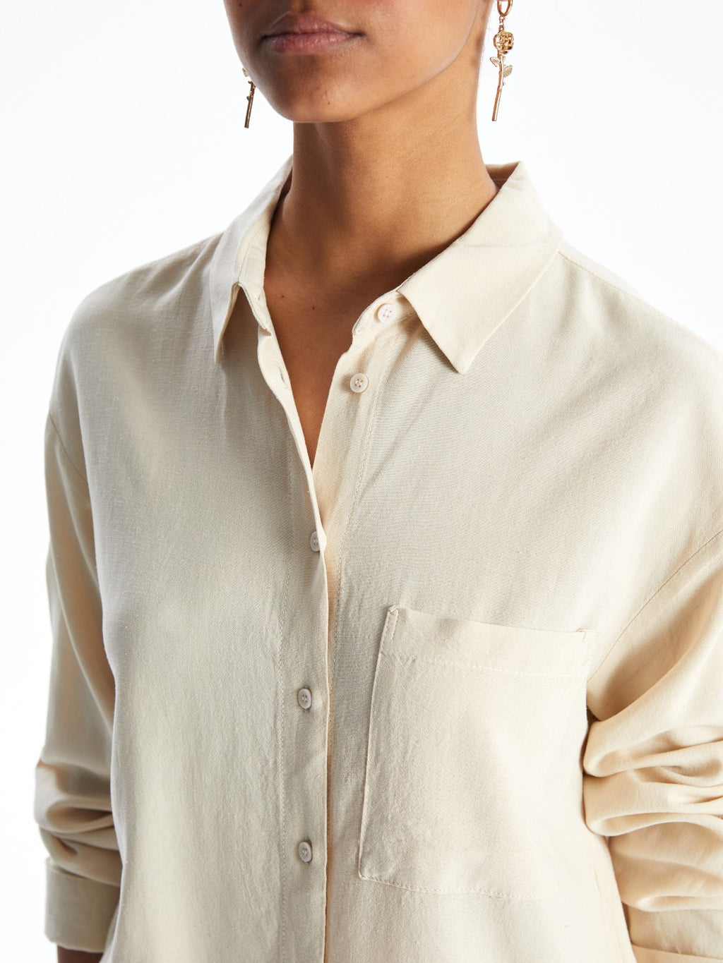 Xside Linen Blend Women Shirt