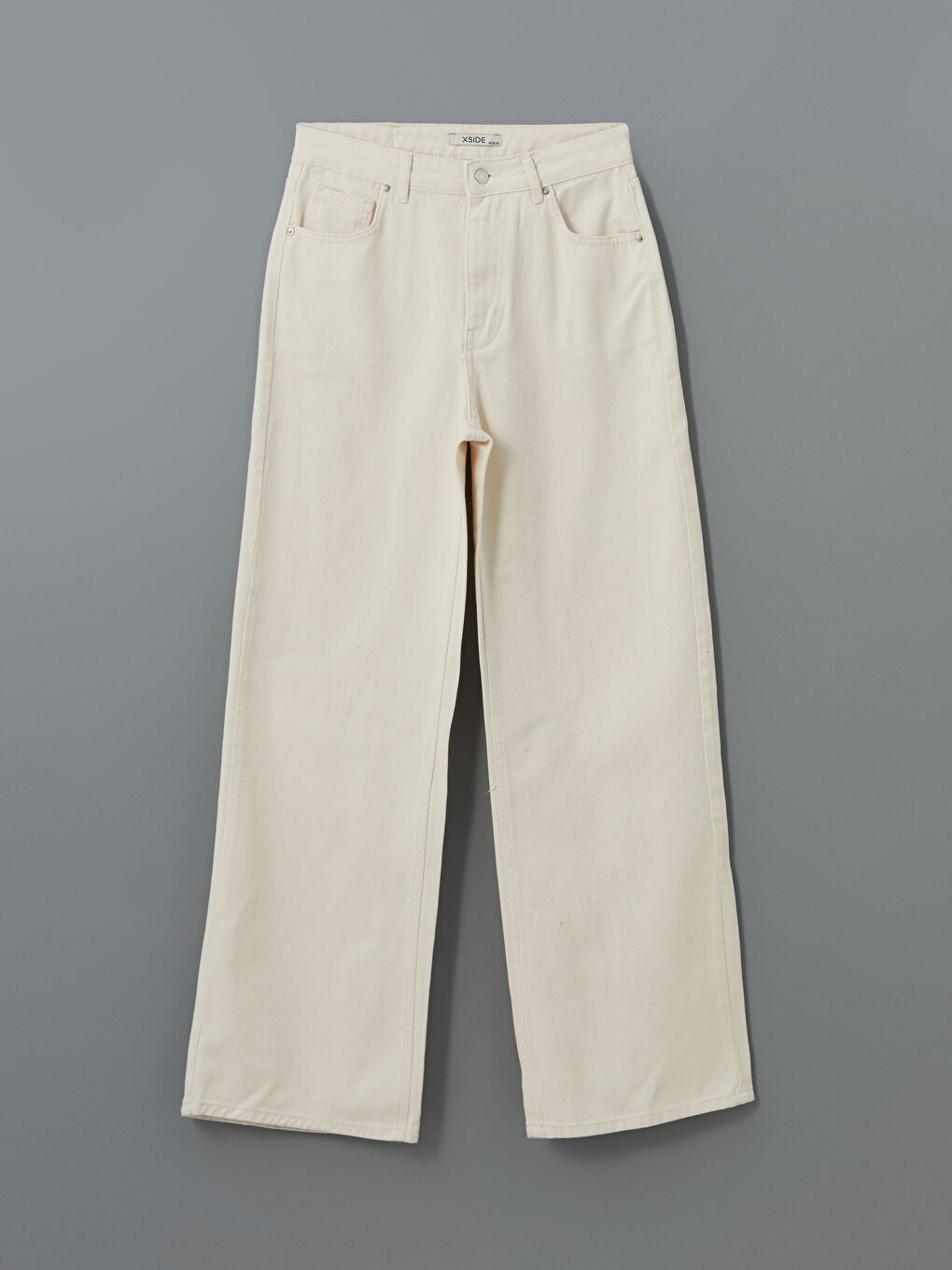 XSIDE Beige Wideleg Women Jeans