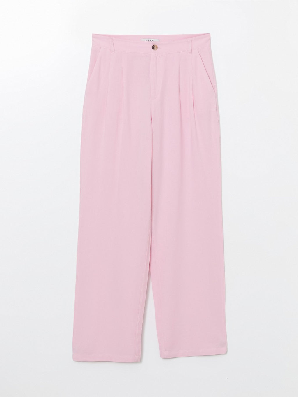 Xside Linen Blend Women Pleated Trousers