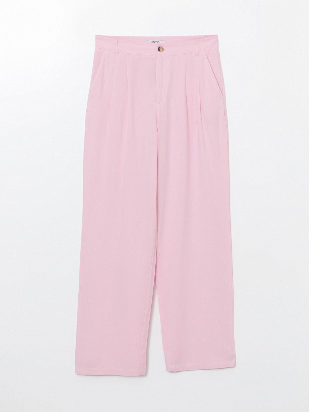Xside Linen Blend Women Pleated Trousers