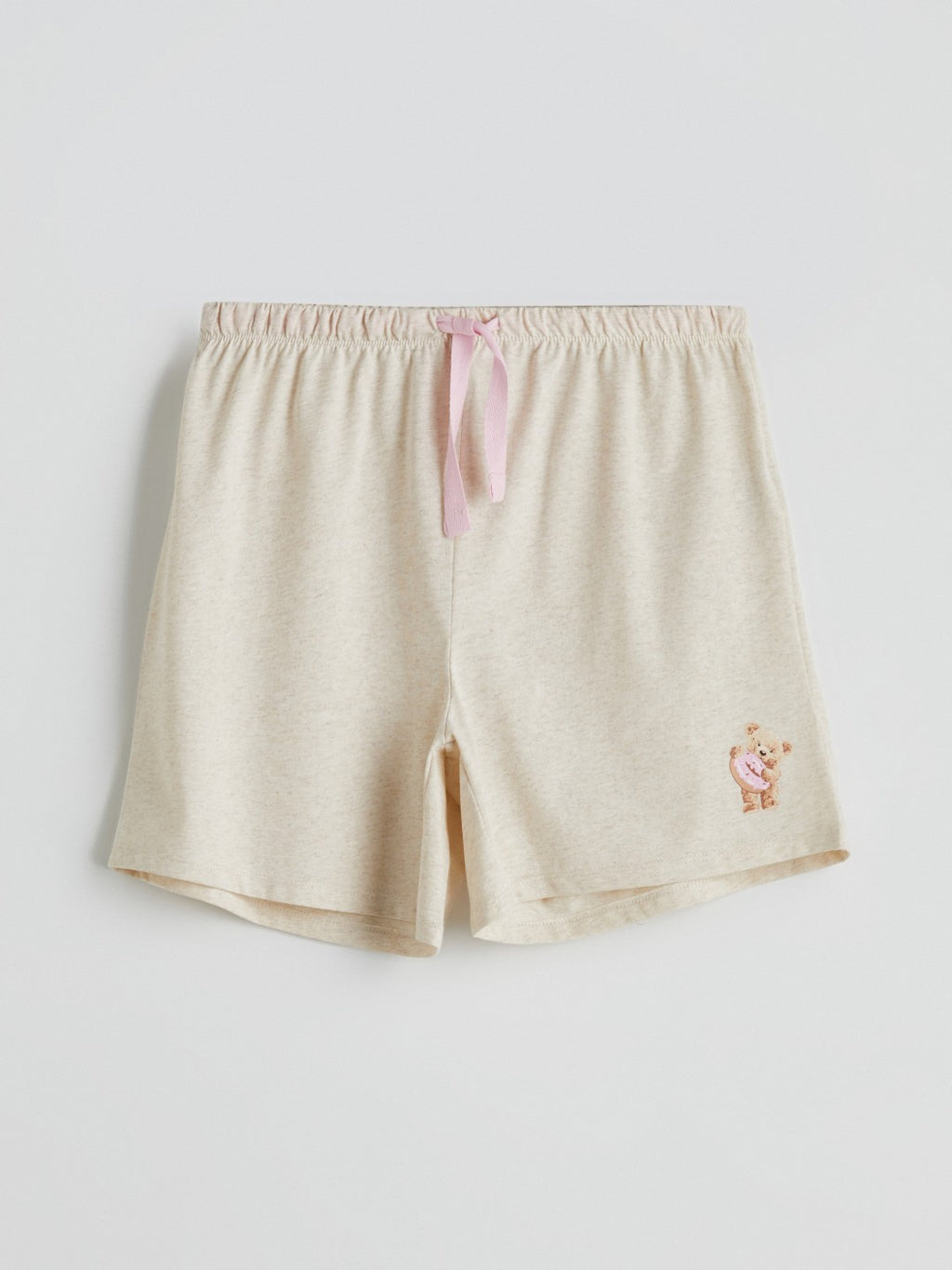 LCW Young Bear Teddy Printed Women Shorts Pajama Bottoms 2-Pack