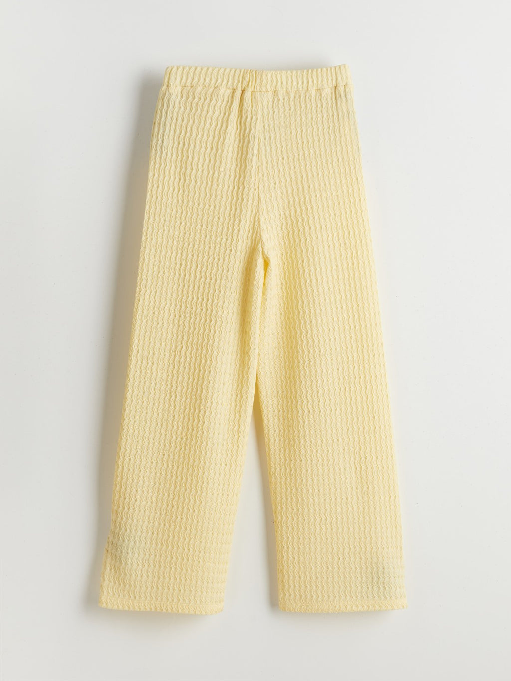 LCW Kids Elastic Waist Textured Girl Trousers