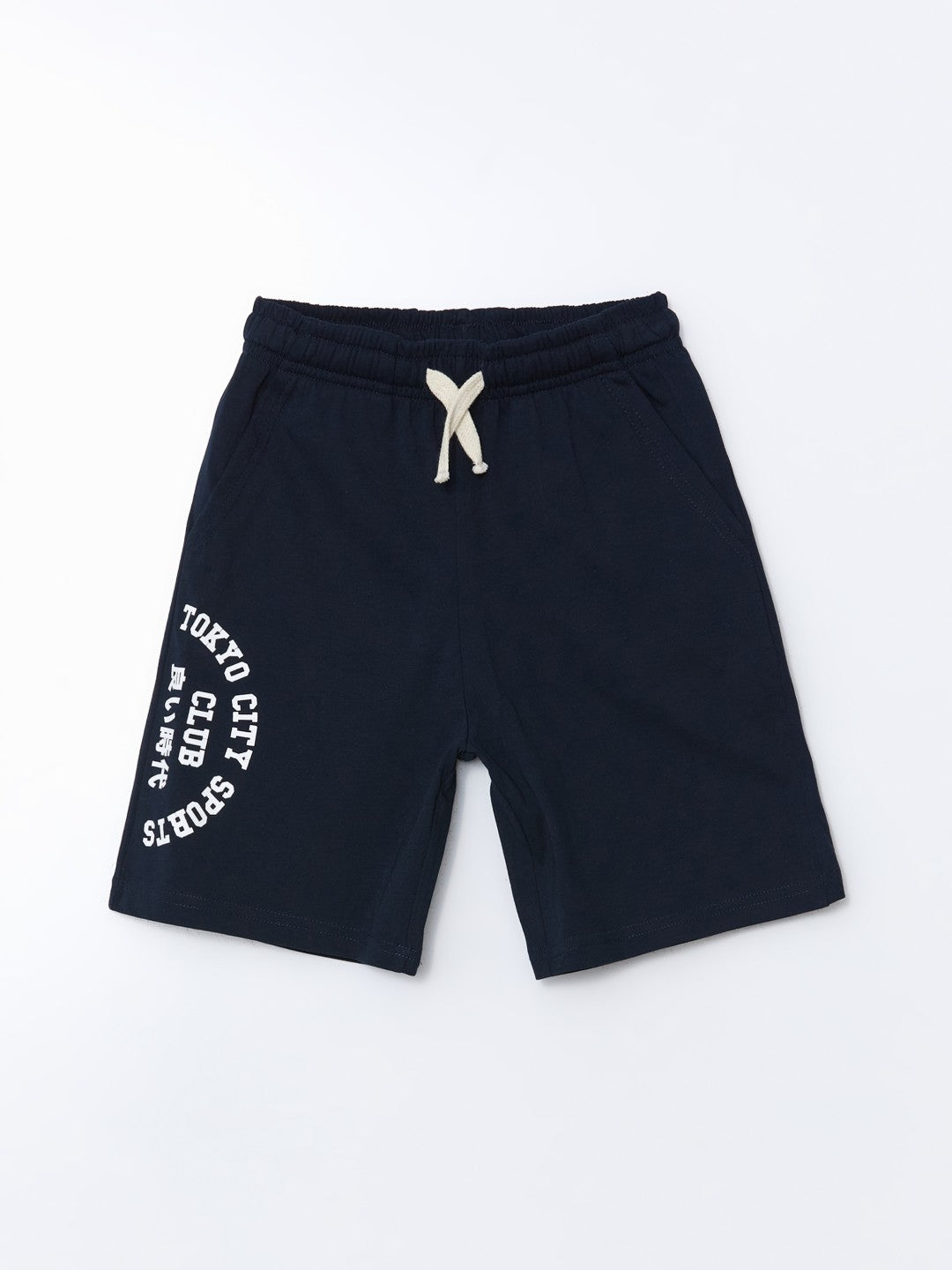 LCW Kids Blue Elastic Waist Boy Shorts