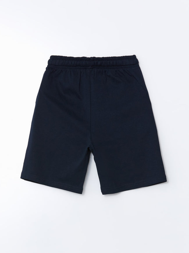 LCW Kids Blue Elastic Waist Boy Shorts Main Image
