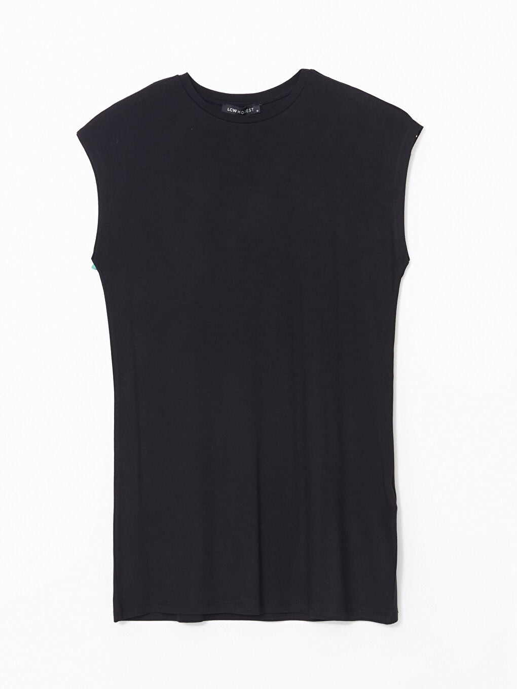 LCW Modest Black Crew Neck Women Tunic