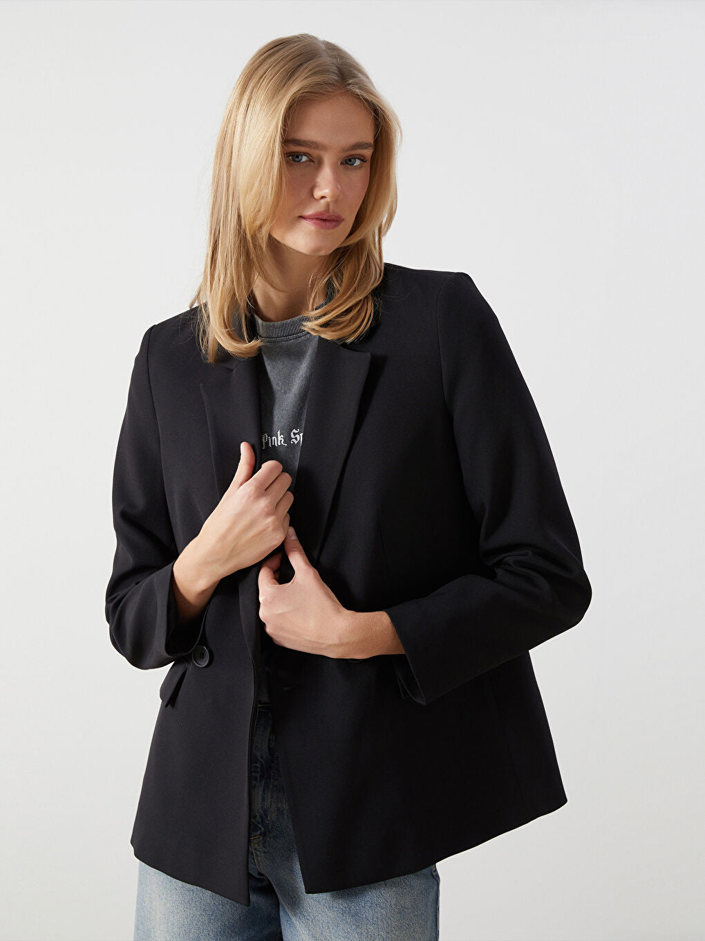 LCW Vision Khaki Women Blazer Jacket