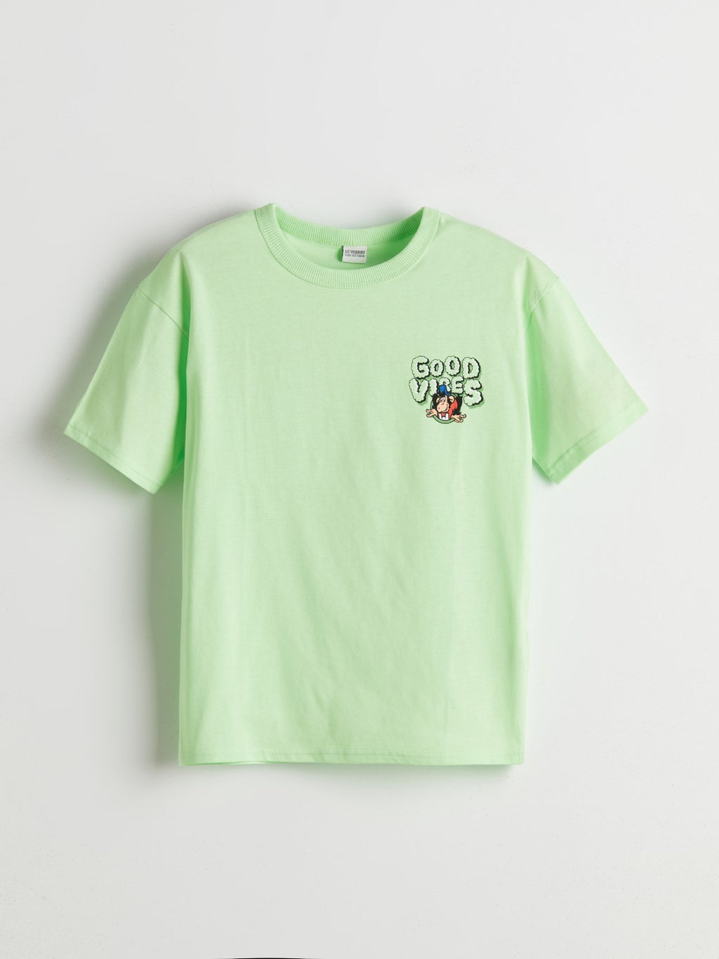 LCW Kids Crew Neck Nostalgic Monkey Printed BoyS T-Shirt