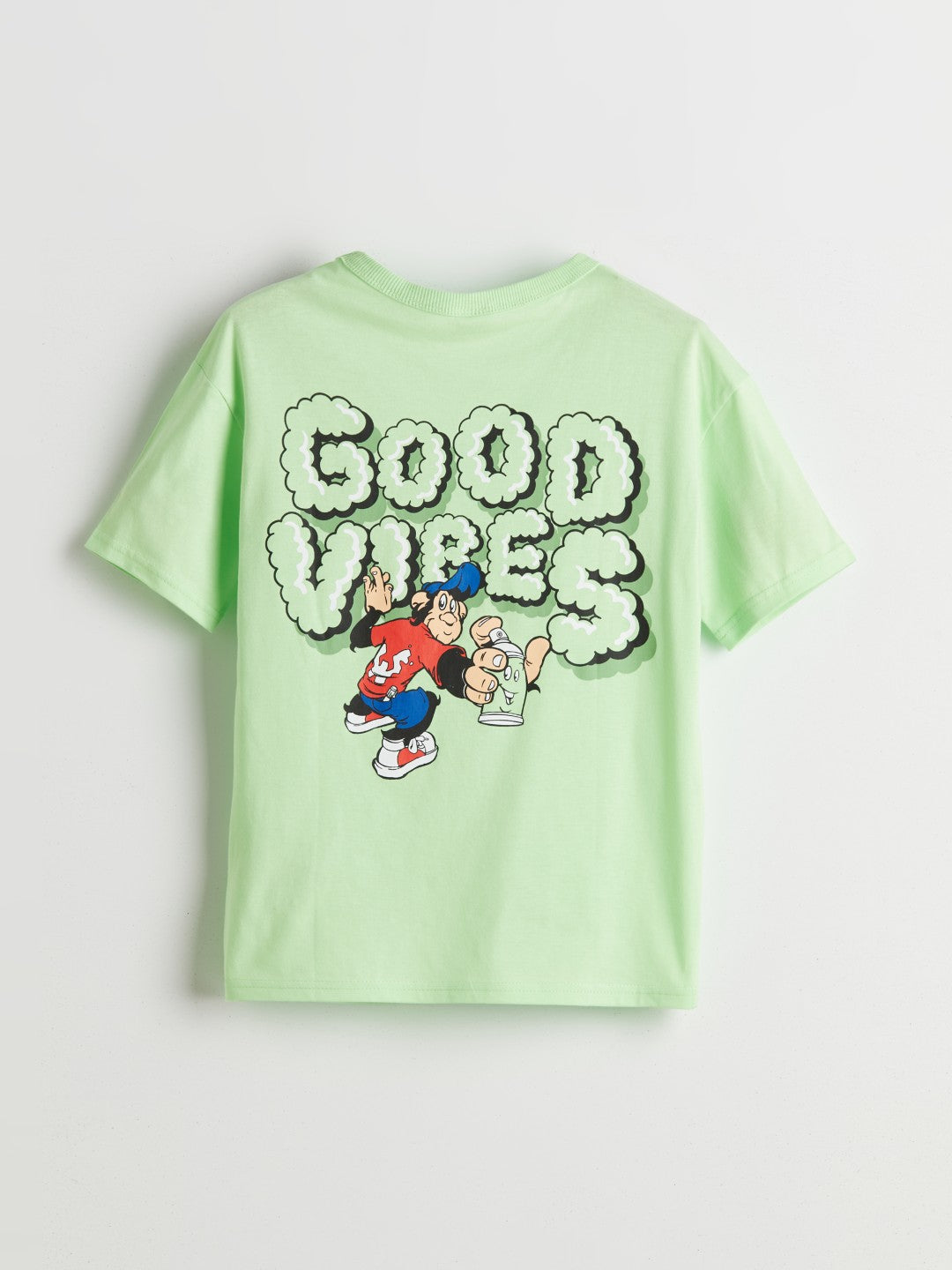 LCW Kids Crew Neck Nostalgic Monkey Printed BoyS T-Shirt