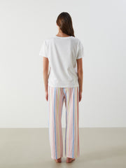 LCW Dream Crew Neck Printed Women Pajama Set